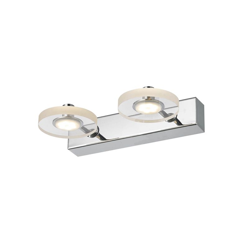 Kinkiet ścienny Italux Harmony chromowany przezroczysty styl nowoczesny LED 6W 3000K 420lm IP21 wym: 5,2 x 24 x 16,5 cm - 1 szt.