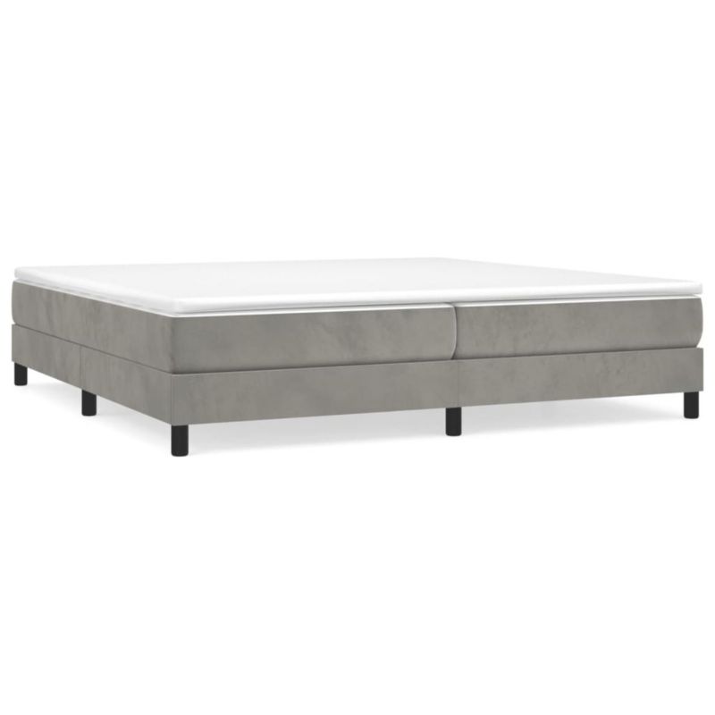 Łóżko tapicerowane WaszeMeble 200x200 cm jasnoszara WM-3120790 1 szt.
