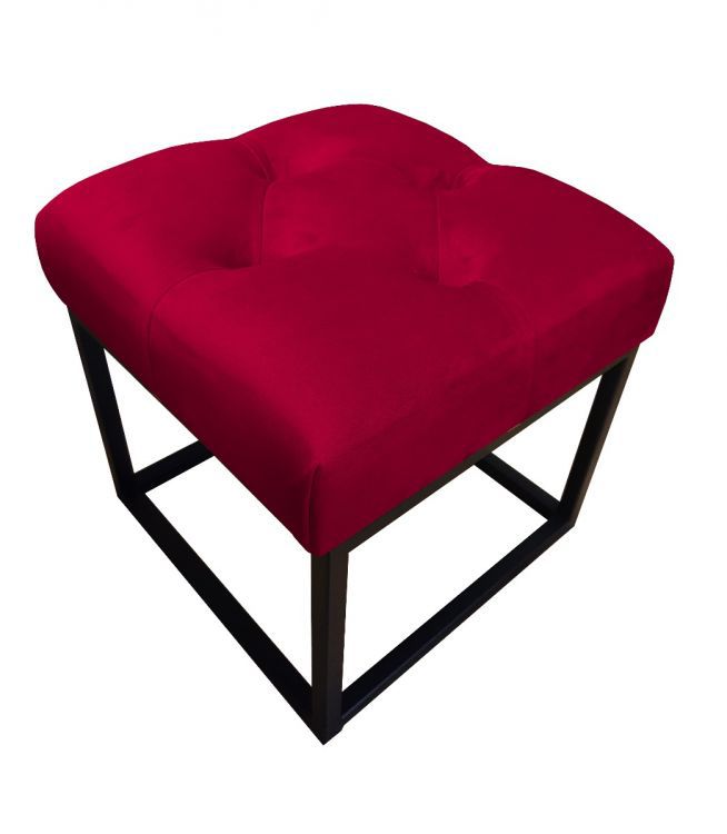 Pufa CHARLIE MG VELVET bordowa ATOS 1 szt.