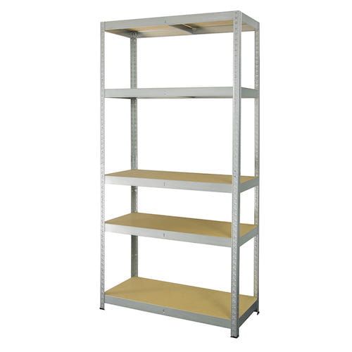 Regał metalowy wciskany R100 180x90x40 100kg ocynk HDF Metalkas 1 szt.