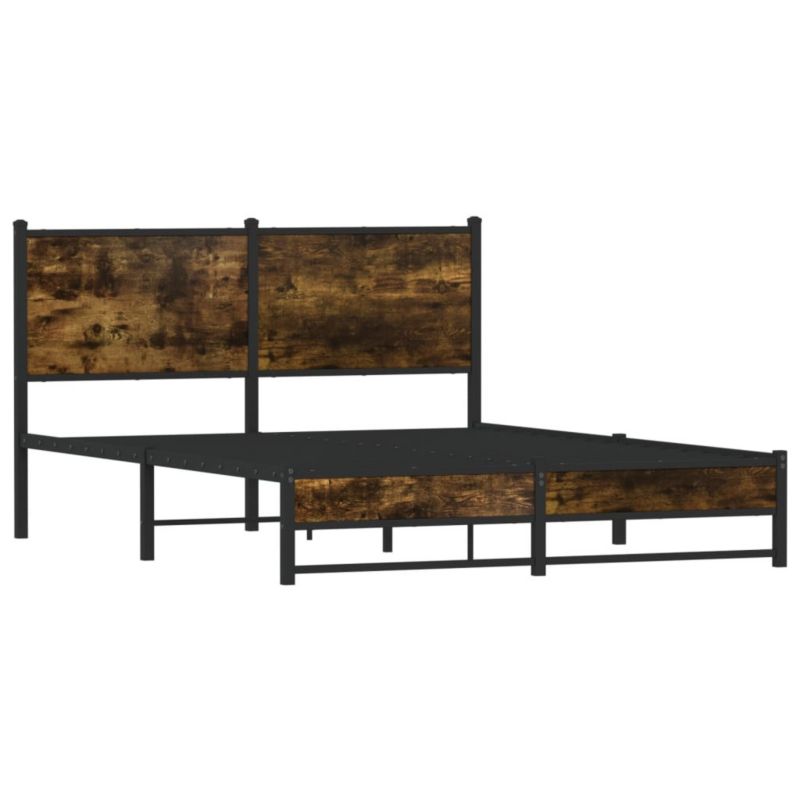 Łóżko metalowe WaszeMeble 140x200 cm dąb WM-4007833 1 szt.