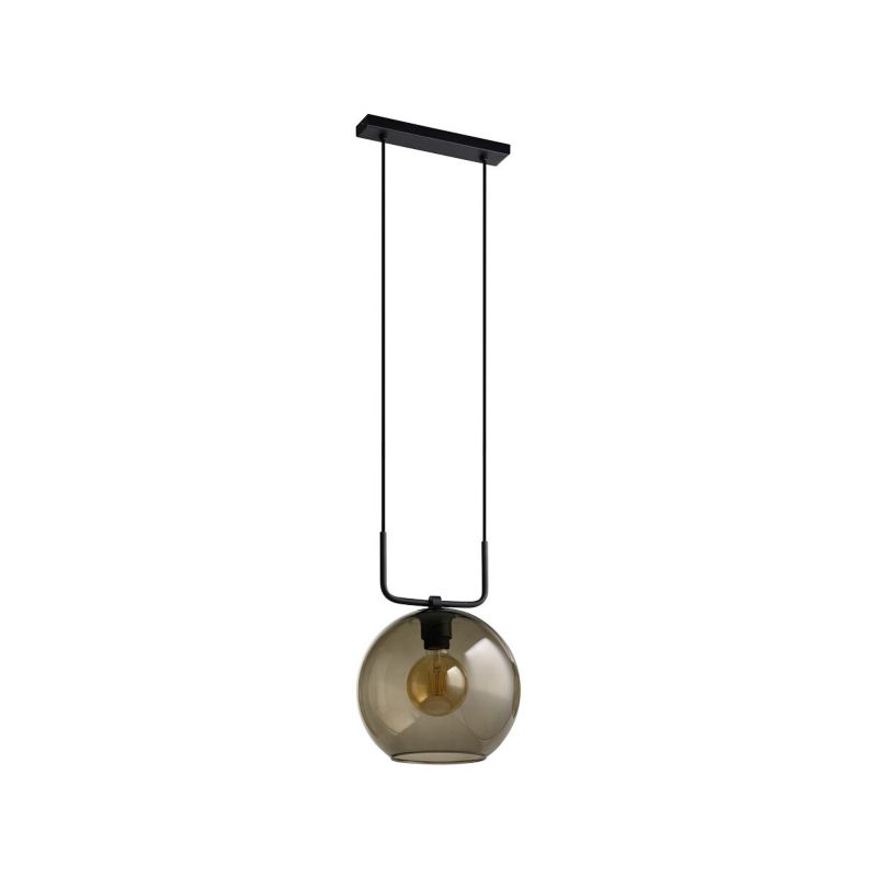 Lampa sufitowa wisząca Nowodvorski Lighting Monaco czarna szerokość 28 cm 1xE27 x 60W 1 szt.