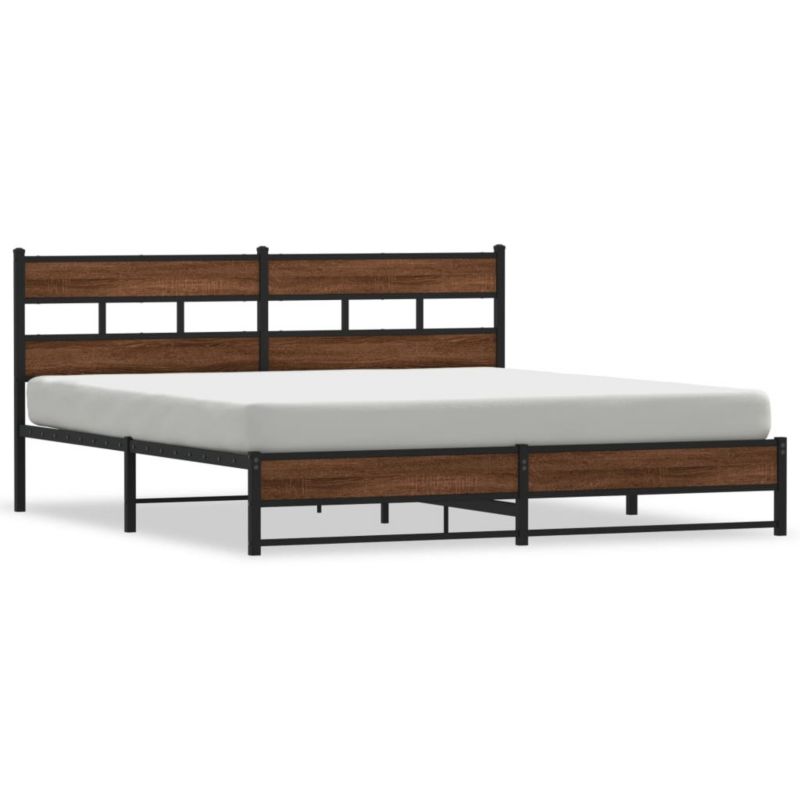 Łóżko metalowe WaszeMeble 183x213 cm brązowy WM-3308513 1 szt.