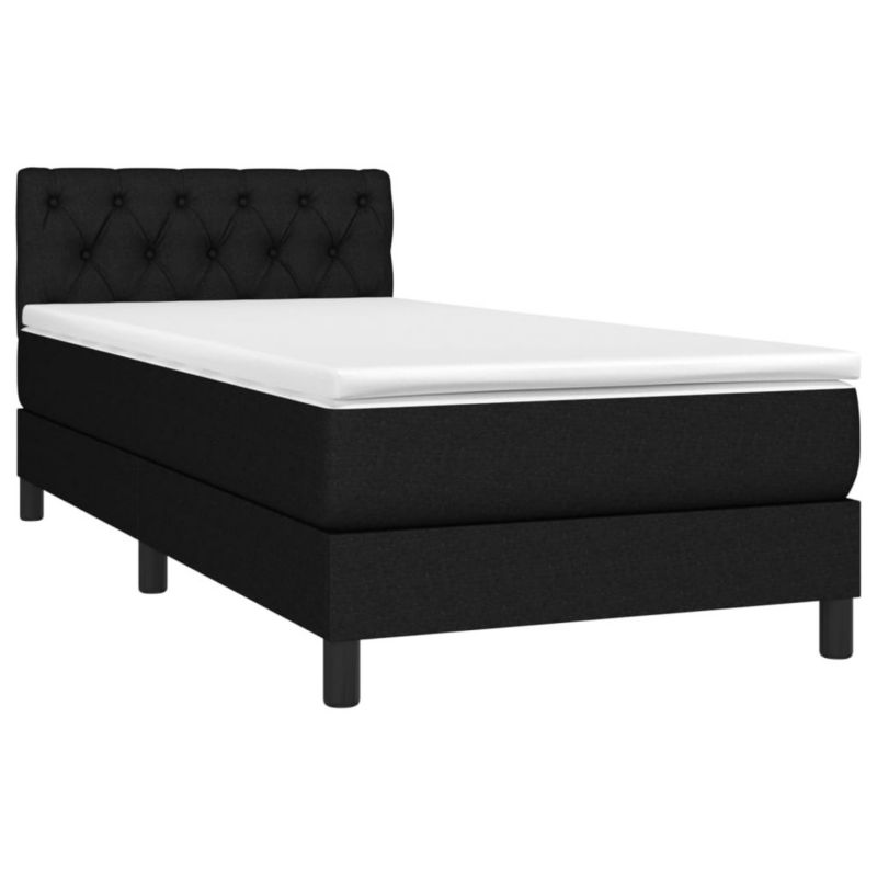 Łóżko kontynentalne WaszeMeble 80x200 cm czarne WM-3133351 1 szt.