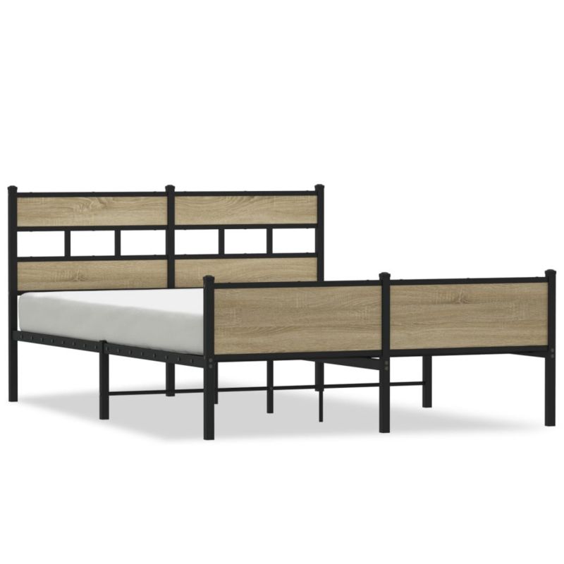 Łóżko metalowe WaszeMeble 140x200 cm brązowe WM-4017291 1 szt.