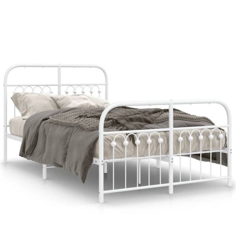 Łóżko metalowe WaszeMeble 120x190 cm biała WM-376664 1 szt.