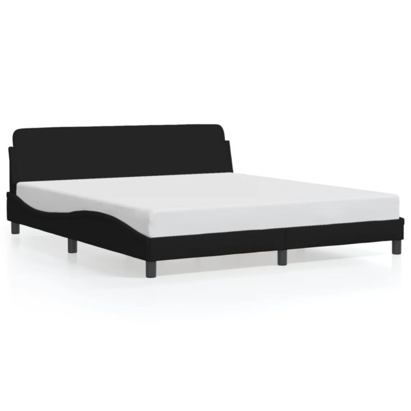 Łóżko tapicerowane WaszeMeble 180x200 cm czarna WM-373227 1 szt.