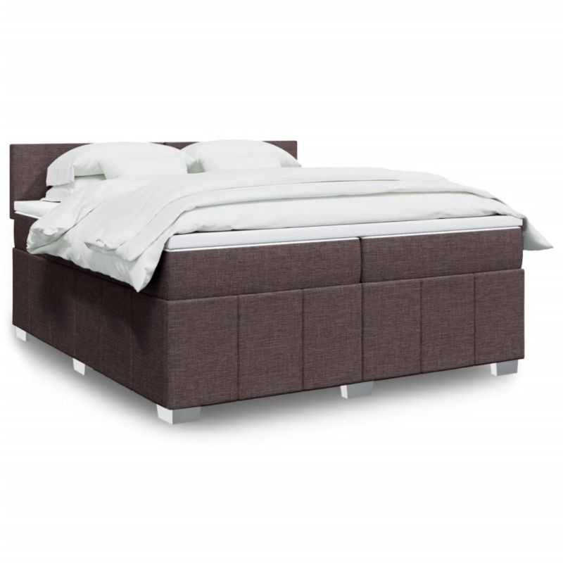 Łóżko kontynentalne WaszeMeble 200x200 cm brązowe WM-3289471 1 szt.