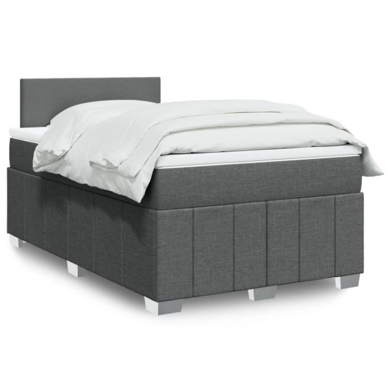 Łóżko kontynentalne WaszeMeble 120x190 cm ciemnoszare WM-3287001 1 szt.
