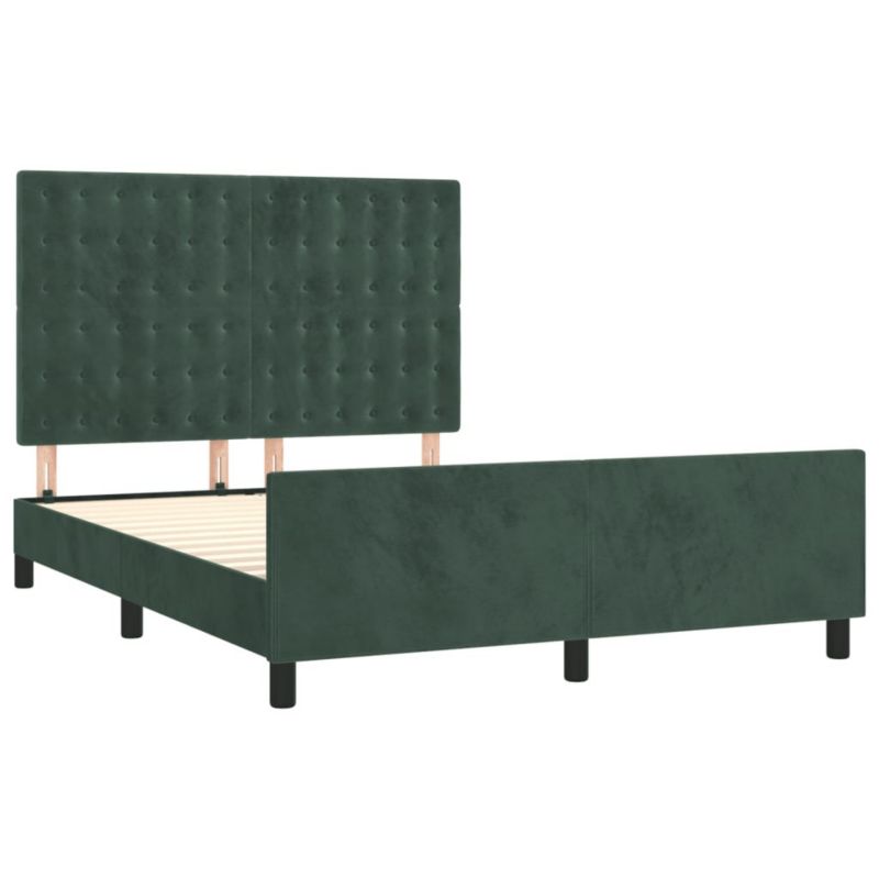 Łóżko tapicerowane WaszeMeble 140x200 cm ciemnozielone WM-3126004 1 szt.