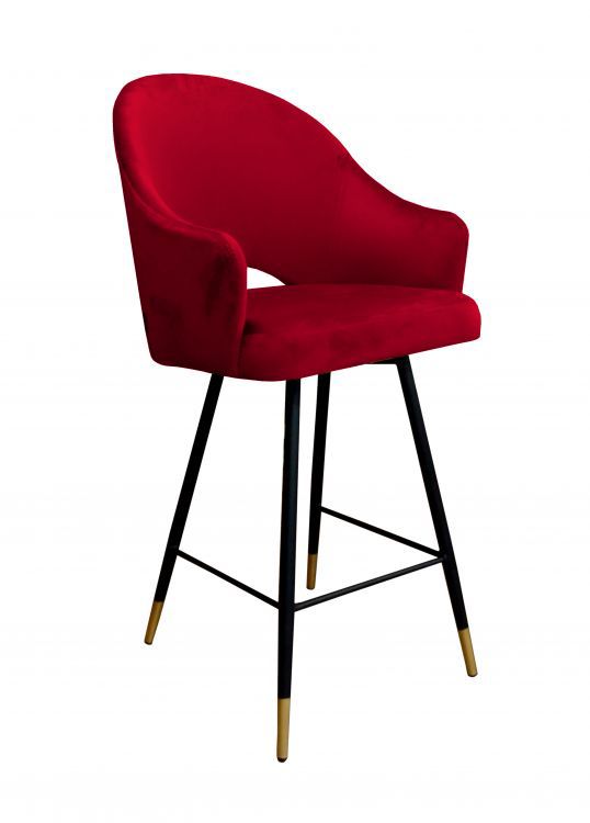 Hoker niski NAPO VELVET GOLD bordowy ATOS 1 szt.