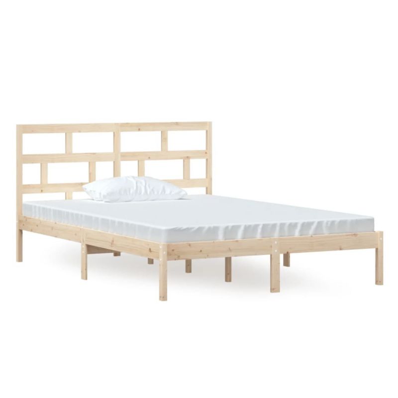 Łóżko drewniane WaszeMeble 140x200 cm brązowe WM-3101218 1 szt.