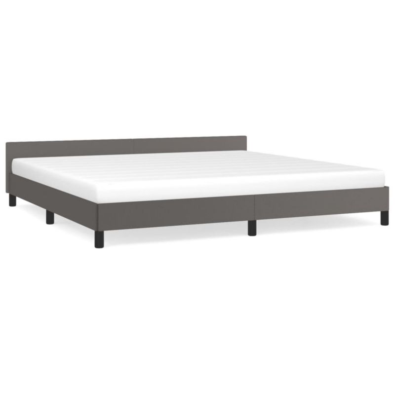 Łóżko tapicerowane WaszeMeble 200x200 cm szara WM-347523 1 szt.