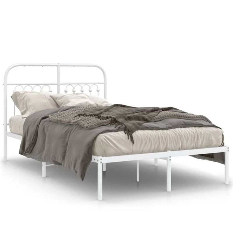Łóżko metalowe WaszeMeble 120x200 cm biała WM-376647 1 szt.