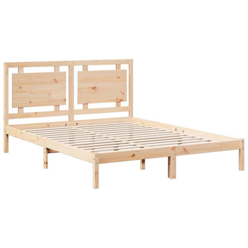 Łóżko drewniane WaszeMeble 140x220 cm brązowe WM-3309201 1 szt.