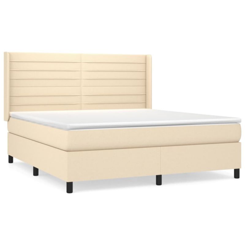 Łóżko kontynentalne WaszeMeble 180x200 cm kremowe WM-3131534 1 szt.
