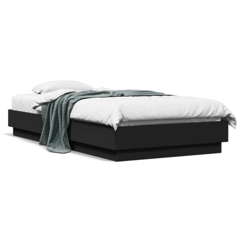 Łóżko drewniane WaszeMeble 75x190 cm czarna WM-839638 1 szt.