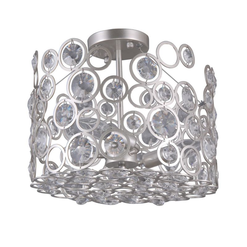 Lampa sufitowa wisząca Italux Nardo 1172 srebrno-bezbarwny nowoczesna 3xE14 x 40W 1 szt.
