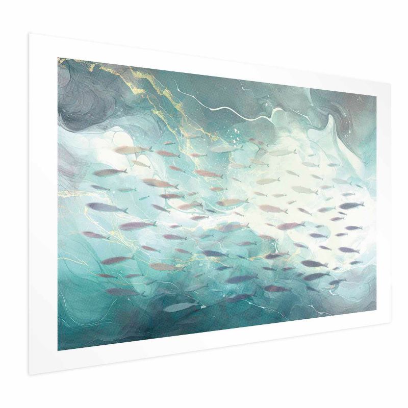 Plakat Artgeist Ławica ryb 60x40 cm bez ramy 1 szt