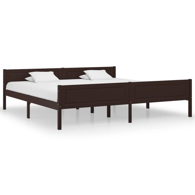 Łóżko drewniane WaszeMeble 200x200 cm brązowe WM-322123 1 szt.
