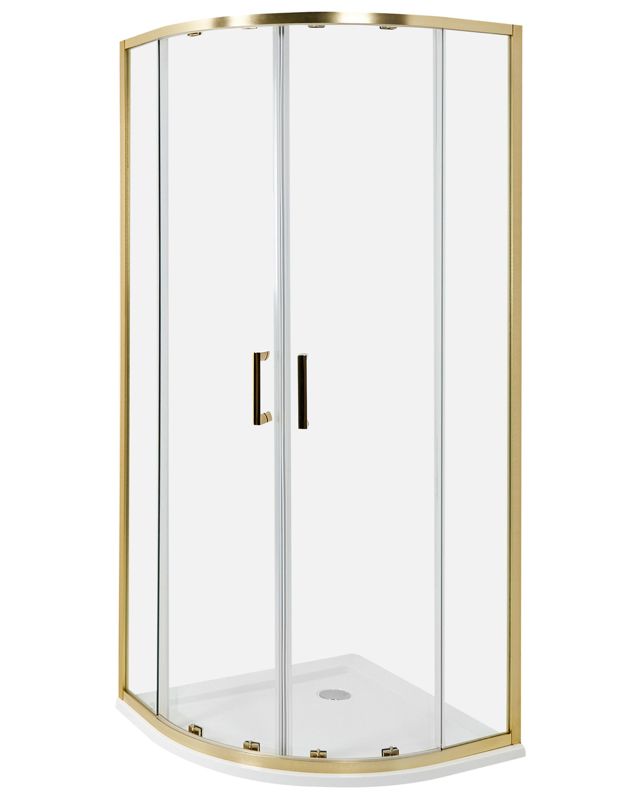 Kabina prysznicowa Jukatan 80 x 80 x 185 cm Złoty 1 szt.