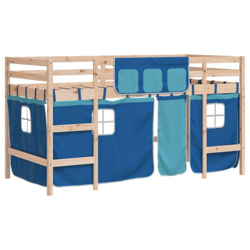 Łóżko Dziecięce WaszeMeble 90x200 cm niebieskie WM-3206965 1 szt.