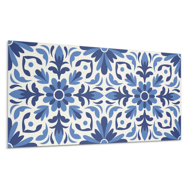 Panel samoprzylepny Wallfluent 100x50 cm Roślinny wzór z liściastymi akcentami 1 szt.