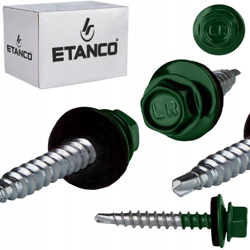 Wkręty Farmerskie Etanco 4,8X35mm Ral 6005 250 szt.