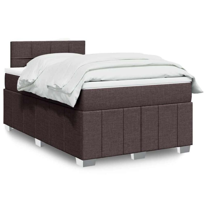 Łóżko kontynentalne WaszeMeble 120x200 cm brązowe WM-3287038 1 szt.