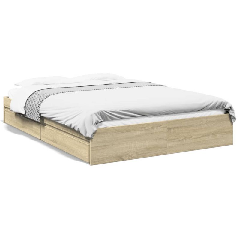 Łóżko drewniane WaszeMeble 150x200 cm brązowe WM-3280652 1 szt.
