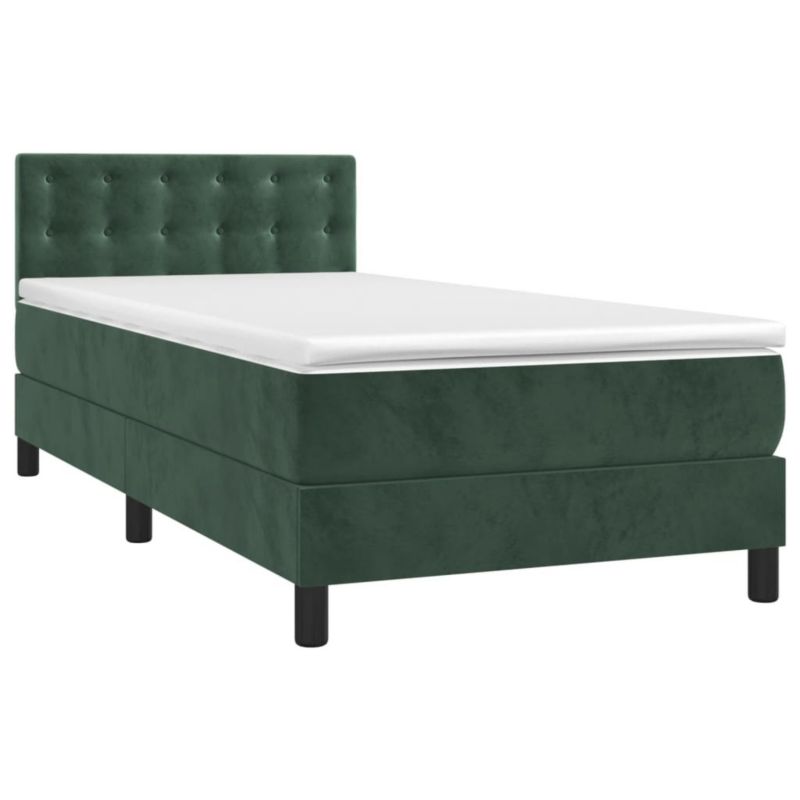 Łóżko kontynentalne WaszeMeble 90x200 cm zielony WM-3134624 1 szt.