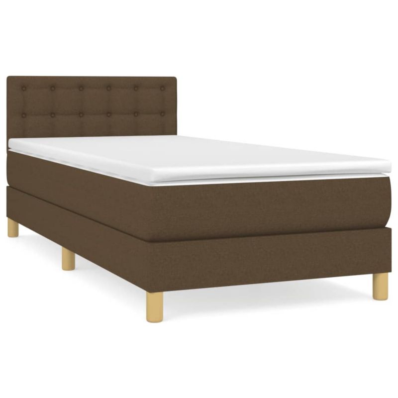 Łóżko kontynentalne WaszeMeble 100x200 cm brązowe WM-3140916 1 szt.