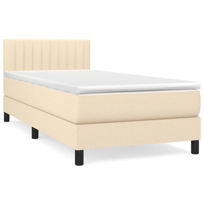 Łóżko kontynentalne WaszeMeble 80x200 cm kremowe WM-3140174 1 szt.