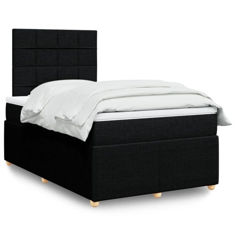 Łóżko kontynentalne WaszeMeble 120x200 cm czarne WM-3292025 1 szt.