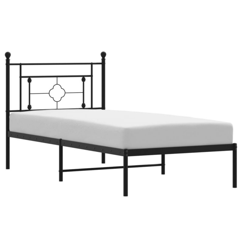 Łóżko metalowe WaszeMeble 90x190 cm czarna WM-374331 1 szt.