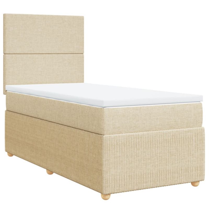 Łóżko kontynentalne WaszeMeble 80x200 cm kremowe WM-3291881 1 szt.