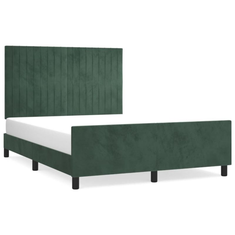 Łóżko tapicerowane WaszeMeble 140x200 cm ciemnozielone WM-3125882 1 szt.