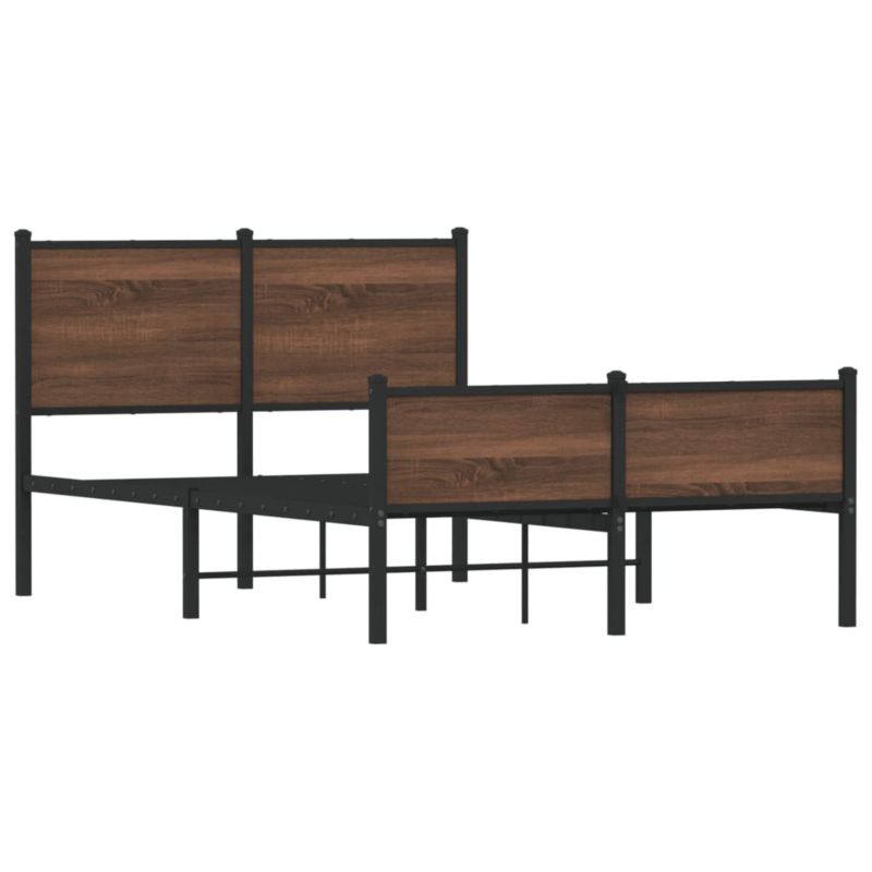 Łóżko metalowe WaszeMeble 120x190 cm brązowy WM-4007955 1 szt.