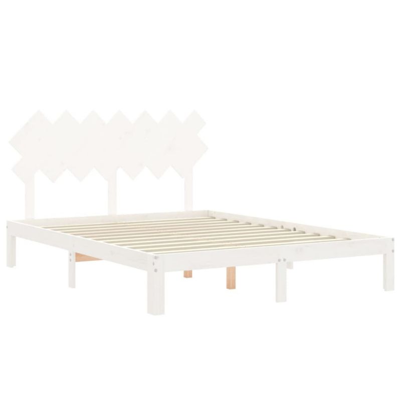 Łóżko drewniane WaszeMeble 140x190 cm biała WM-3193707 1 szt.