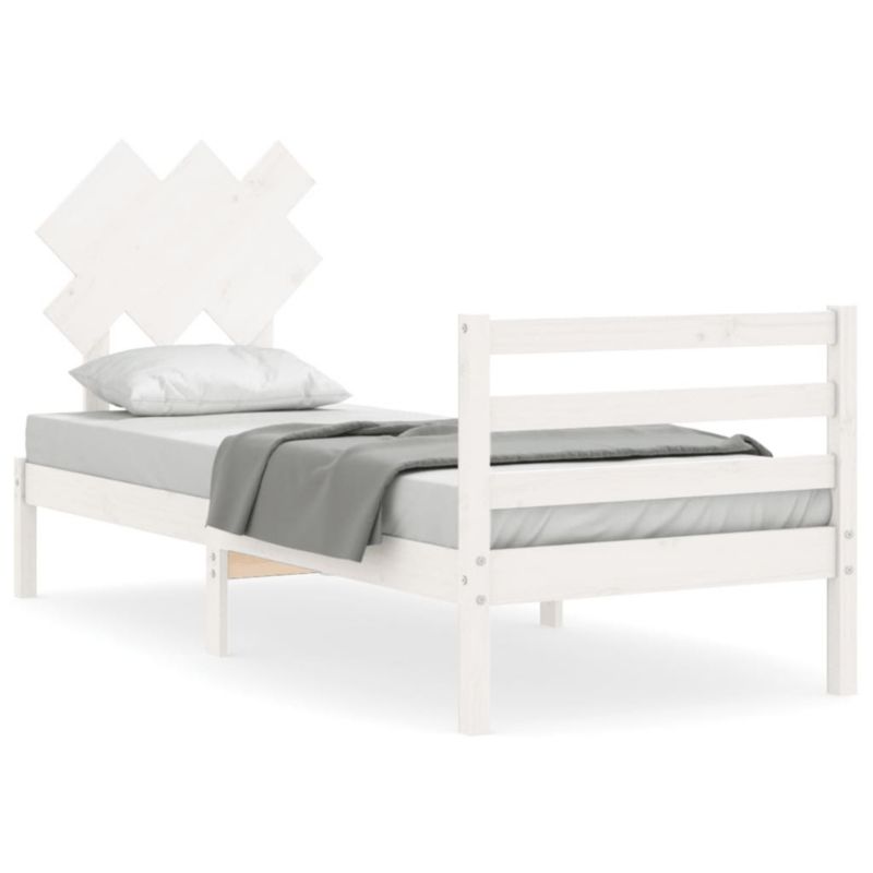 Łóżko drewniane WaszeMeble biała WM-3195252 1 szt.