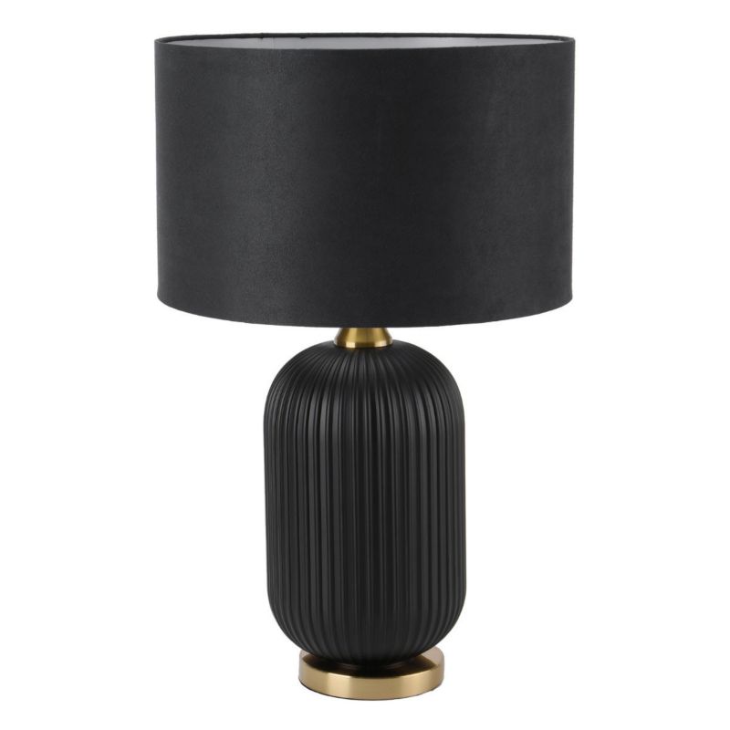 Lampka stołowa Light Prestige Tamiza czarno-złota 1 x E27 x 40W IP20 wym: 65 x 41 x 41 cm tkanina - 1 szt.