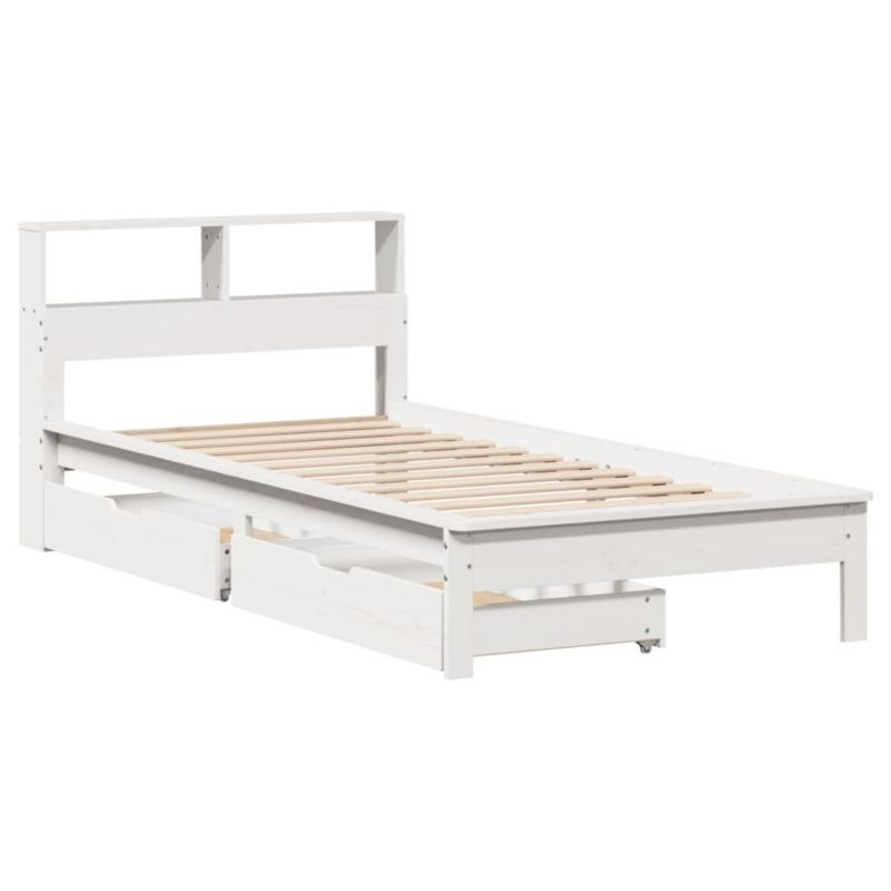 Łóżko drewniane WaszeMeble 100x200 cm białe WM-3309816 1 szt.