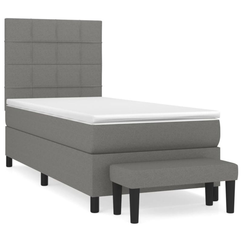Łóżko kontynentalne WaszeMeble 80x200 cm ciemnoszara WM-3136550 1 szt.