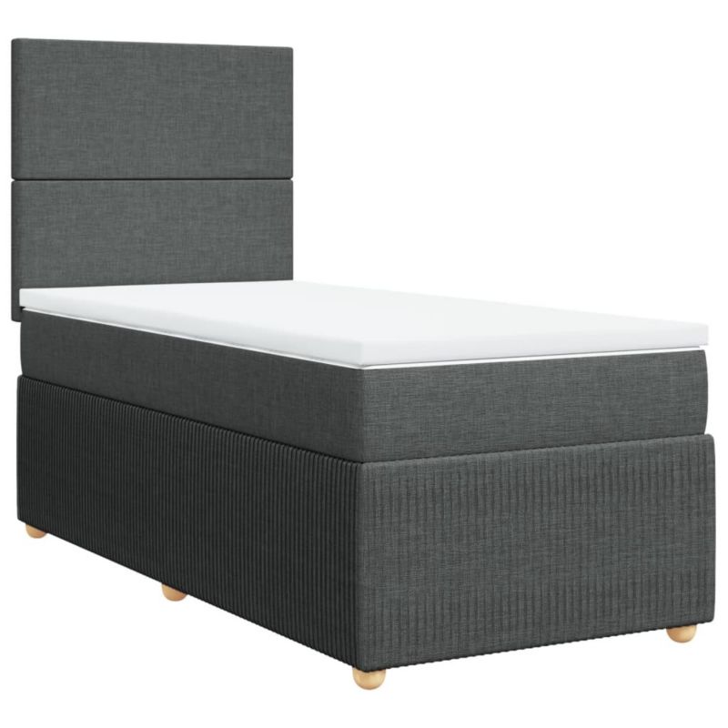 Łóżko kontynentalne WaszeMeble 80x200 cm ciemnoszara WM-3291877 1 szt.
