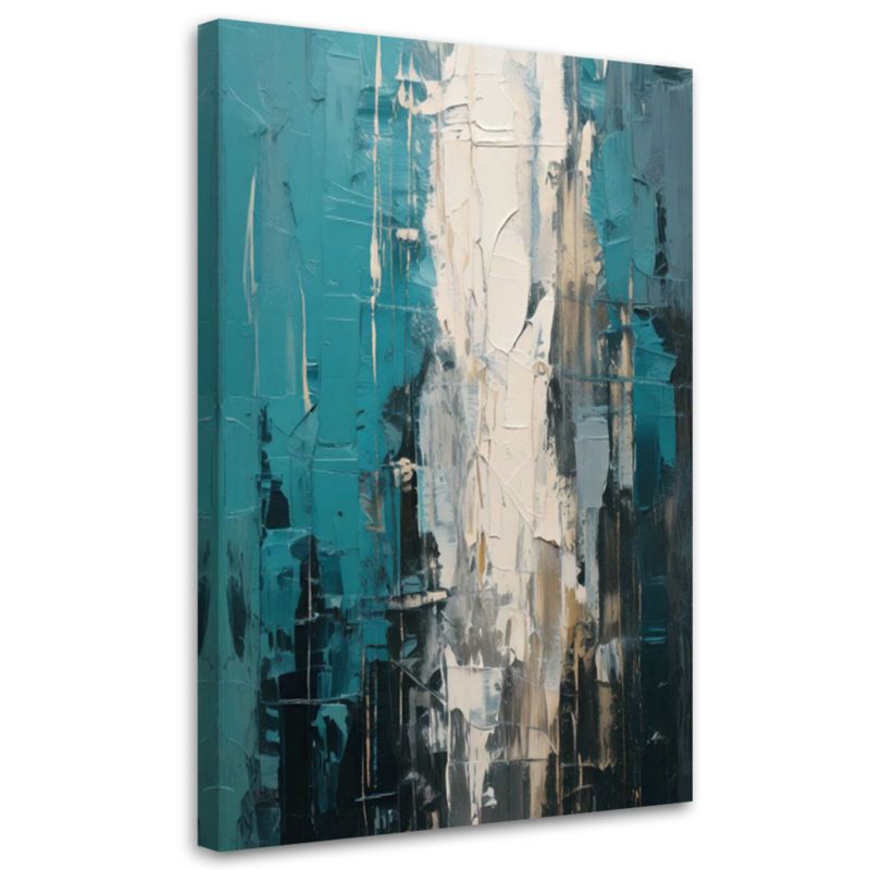 Obraz do salonu Feeby Abstrakcja Turkusowa 40x60cm 1szt