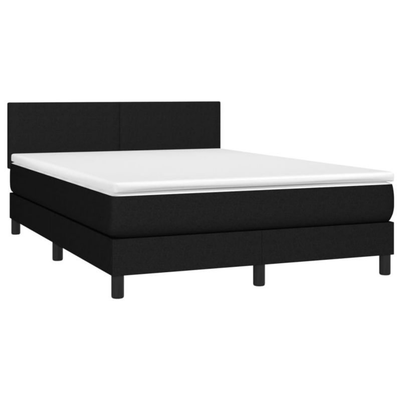 Łóżko kontynentalne WaszeMeble 140x200 cm czarne WM-3132999 1 szt.