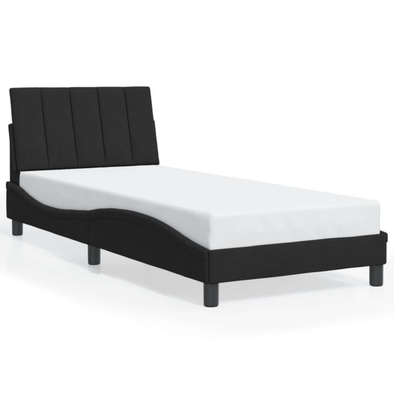 Łóżko tapicerowane WaszeMeble 90x190 cm czarna WM-3213753 1 szt.