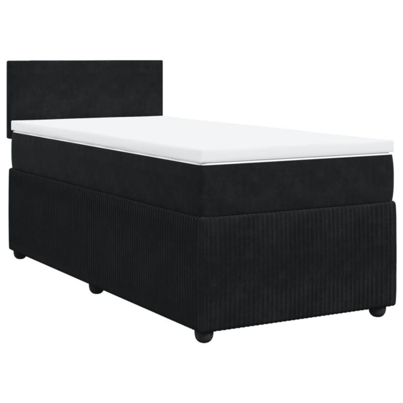 Łóżko kontynentalne WaszeMeble 100x200 cm czarne WM-3287658 1 szt.