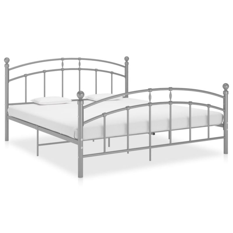Łóżko metalowe WaszeMeble 140x200 cm szara WM-324978 1 szt.