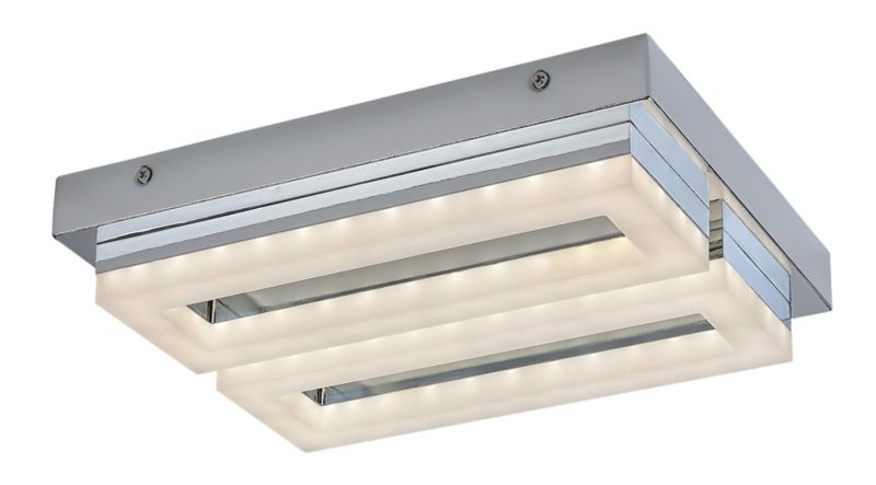 Lampa sufitowa wisząca Rabalux Blas 0206 chromowana biała nowoczesna wbudowany LED 24W 1 szt.
